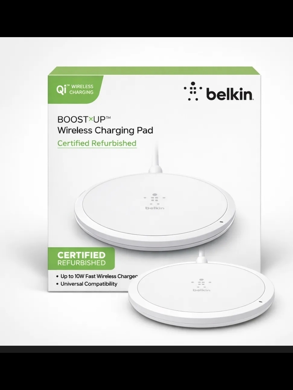 belkin White BOOST↑UP Wireless Charging Pad - Qi Fast Charge